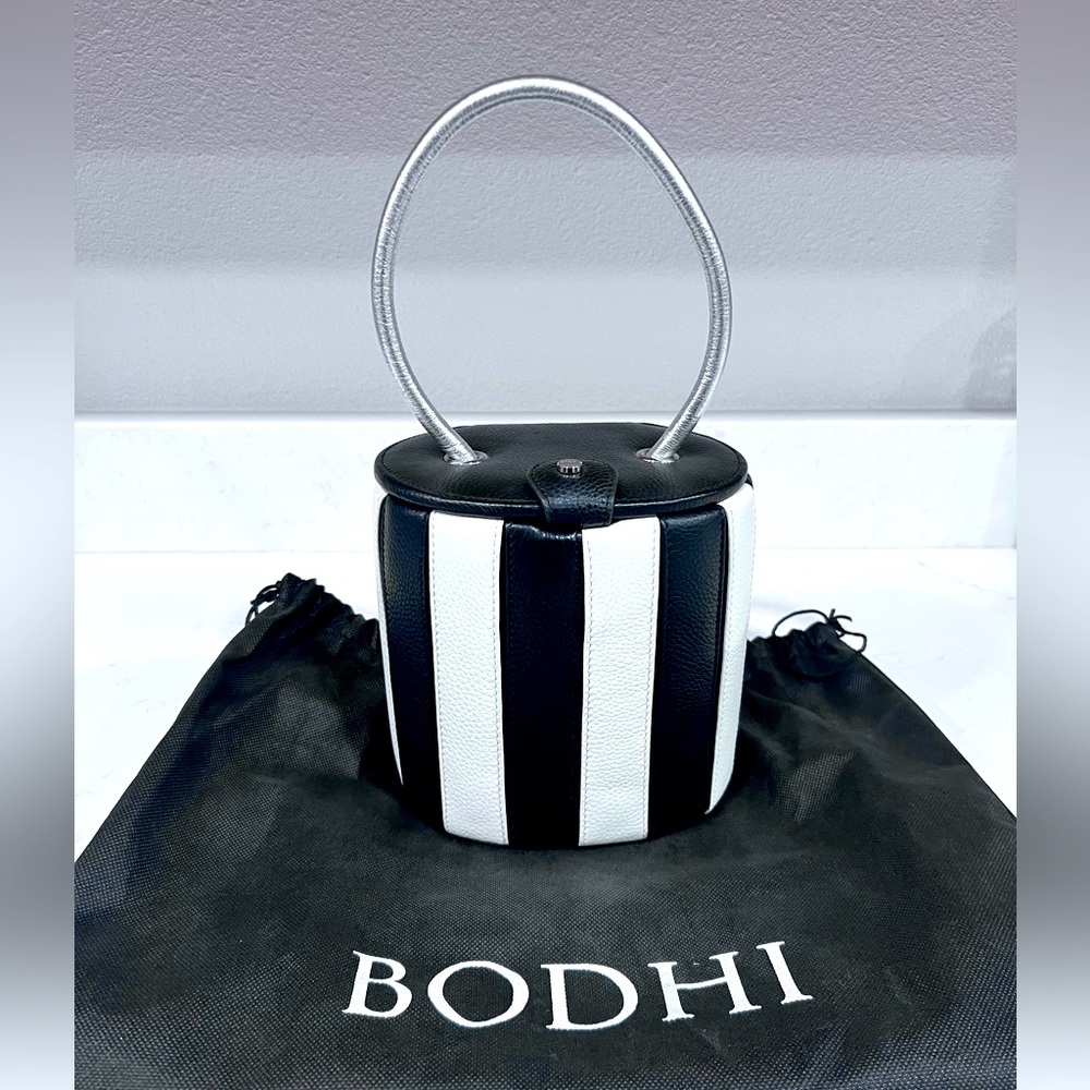Bodhi Black and White bucket bag